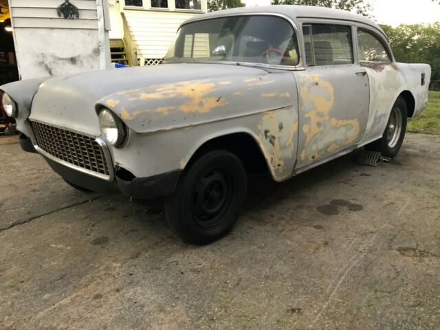 1955 CHEVY 2 DOOR POST 406 SBC HOT ROD RAT ROD CLASSIC GASSER STREET ROD LOOK NY 1955 Chevrolet Bel Air/150/210 2 DOOR POST HOT ROD CLASSIC