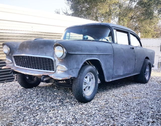 1955 Chevy 2 door post two-lane Blacktop Gasser Survivor an old LB Street car 1955 Chevrolet Bel Air/150/210