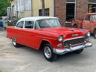 1955 Chevy 2 DR POST $35K SPENT! 650HP 496 AUTO 9" FORD WILWOOD NO RESERVE!!! 1955 Chevrolet Bel Air/150/210 150