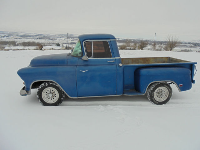 1955 Chevy 3100 Short Step Side Bed Box Barn Find 2nd series 1955 Chevrolet C-10 3100
