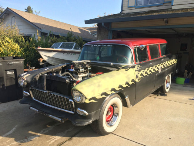 1955 Chevy 4dr Wagon Hot Rod 1955 Chevrolet Bel Air/150/210 210 Townsman