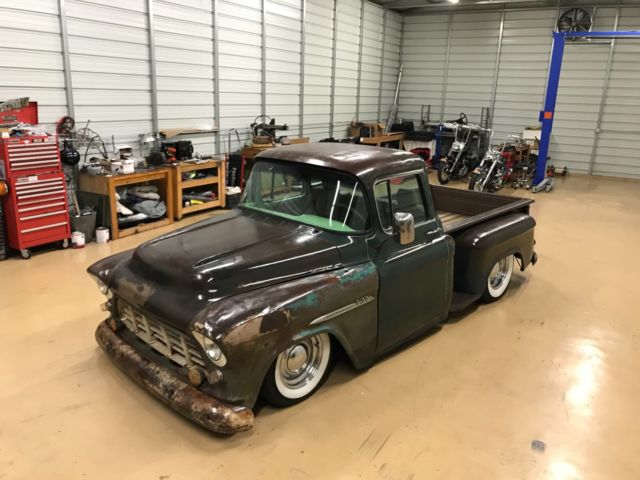 1955 Chevy Apache, Patina step side with LS motor and 700r trans, great driver 1955 Chevrolet apache