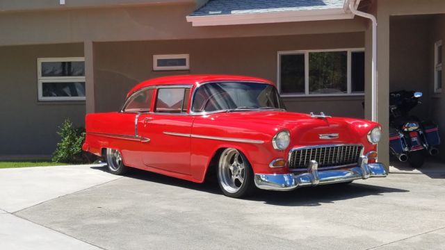 1955 Chevy Bel Air 2Dr post Ridetech 4 link Air Ride Suspension 1955 Chevrolet Bel Air/150/210 Bel Air Sedan