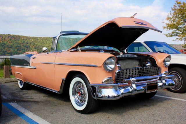 1955 chevy bel air convertible fully restored show quality rare color combo 1955 Chevrolet Bel Air/150/210