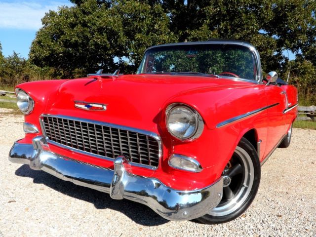1955 CHEVY BEL AIR CONVERTIBLE RESTO MOD. 350 V8, PS, P DISC B, TILT, POWER TOP 1955 Chevrolet Bel Air/150/210 RESTO MOD CONVERTIBLE