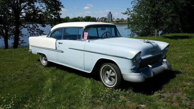 1955 Chevy Belair 2 Door Hardtop V8 Automatic Driver tri five 1955 Chevrolet Bel Air/150/210
