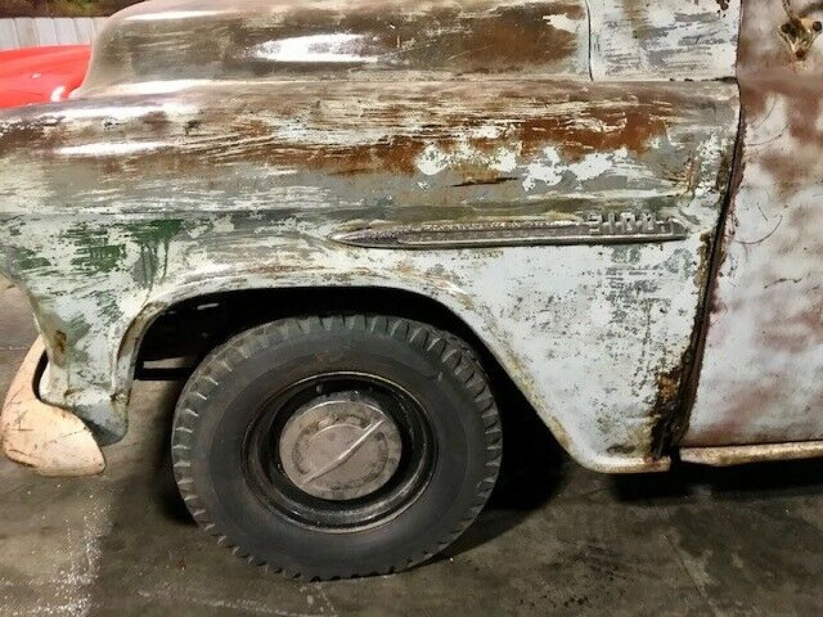 1955 Chevrolet Other Pickups No Reserve 3100 short box step side truck VIDEO - photo 12