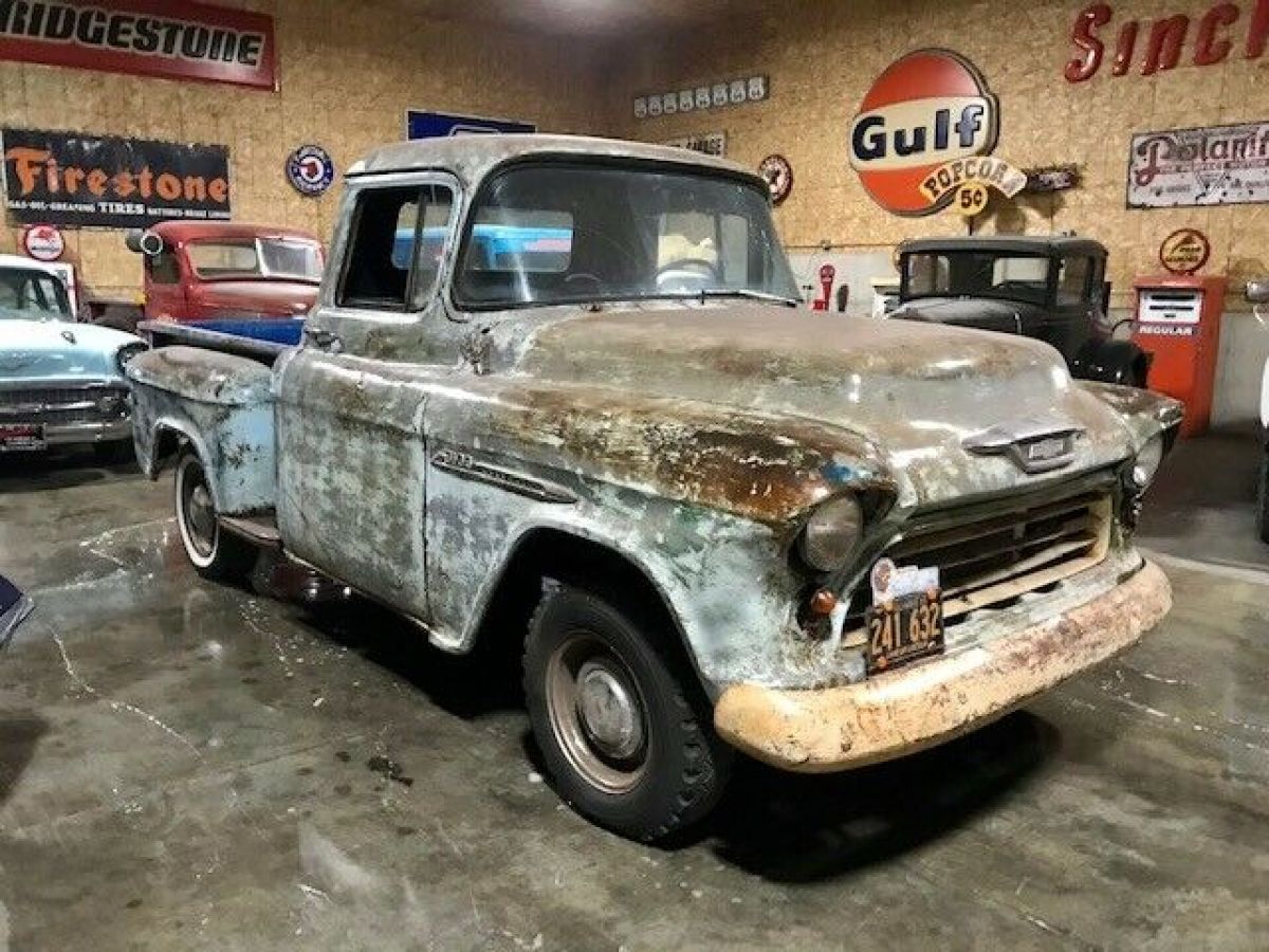 1955 Chevrolet Other Pickups No Reserve 3100 short box step side truck VIDEO - photo 4