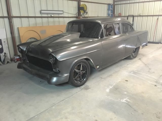 1955 CHEVY PRO-STREET DRAG CAR ROLLING CHASSIS W/PAPER 1955 Chevrolet Bel Air/150/210