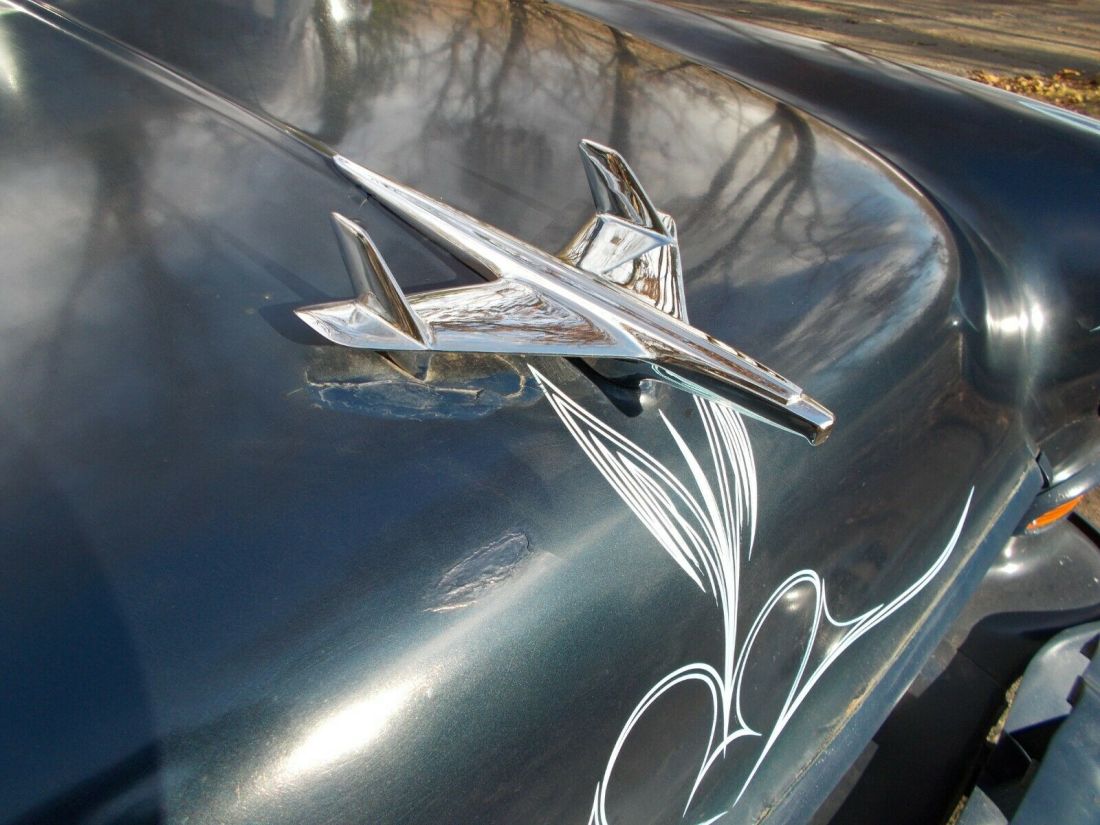 1955 Chevrolet Bel Air/150/210 ribbed door panels black cloth seat - photo 8