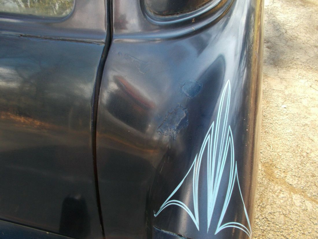 1955 Chevrolet Bel Air/150/210 ribbed door panels black cloth seat - photo 9