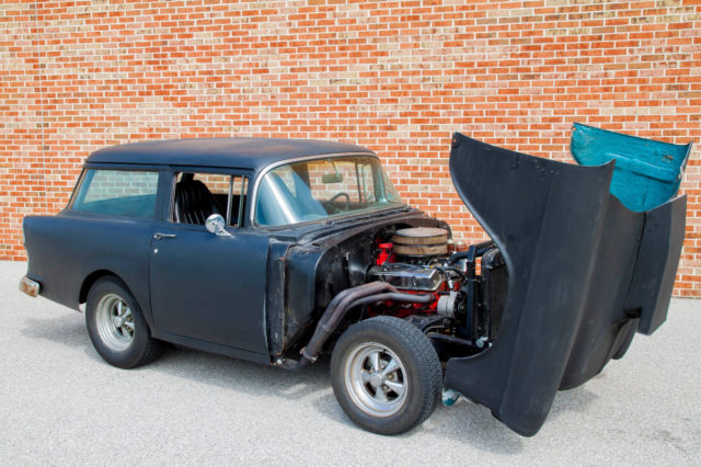 1955 Chevy Wagon Custom Shortened 383 w/ 4 Speed Rat Hot Rod 1955 Chevrolet Bel Air/150/210