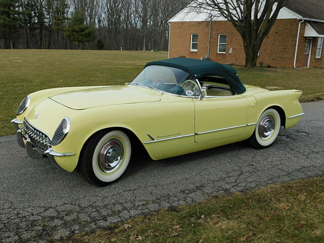 1955 CORVETTE NCRS CHAMPION, NO EXPENSE SPARED 1 OF 3 IN EXISTENCE; (VIDEO) 1955 Chevrolet Corvette NCRS TOP FLIGHT, BLOOMINGTON GOLD, 15K ORIG. MILES