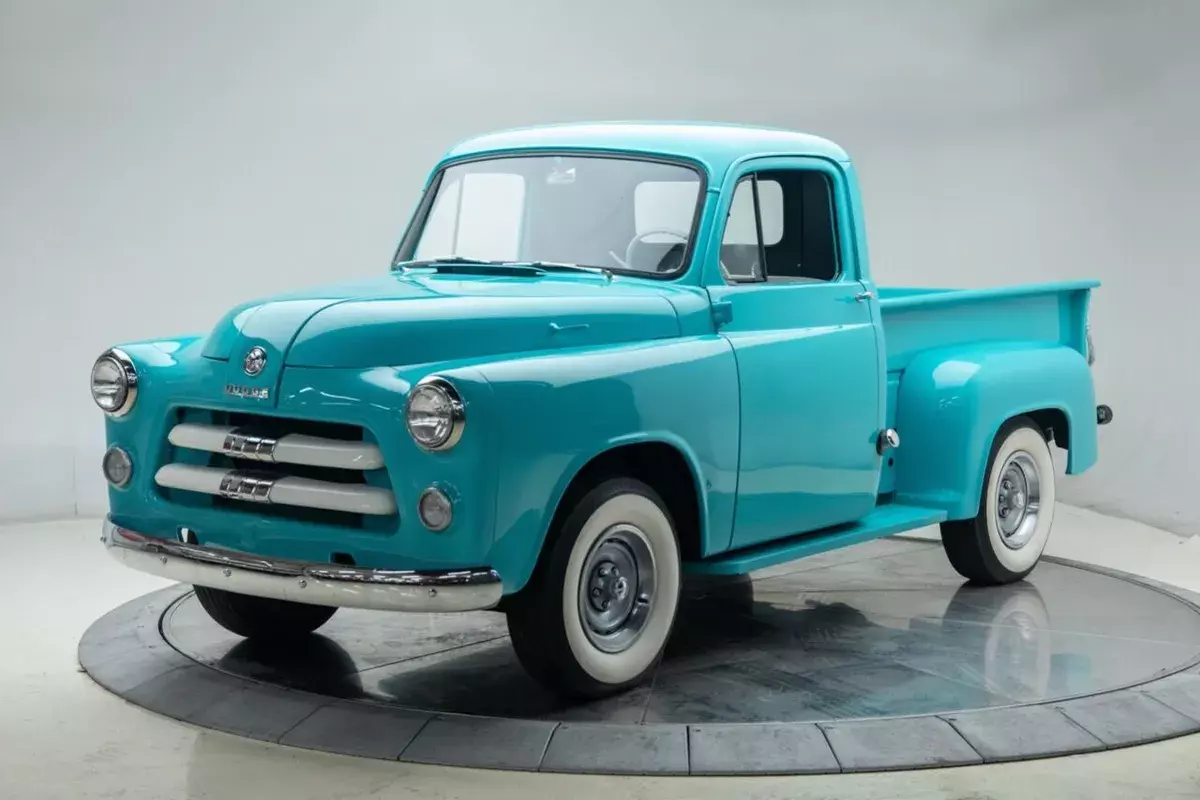 1955 Dodge D150 Pickup I6 3.7L 3-Speed Pickup Truck Turquoise 1955 Dodge D150 Pickup