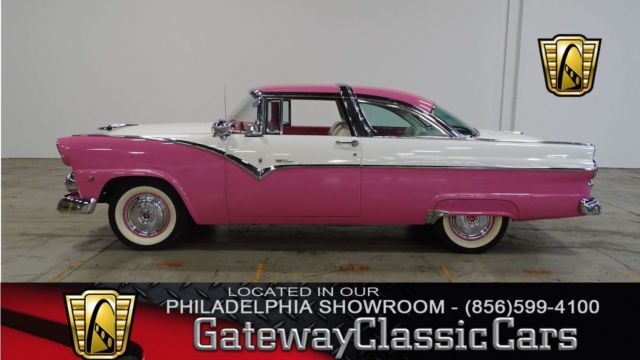 1955 Ford Crown Victoria 0 Tropical Pink & Dove Coupe 292 CID V8 Engine 2-Speed 1955 Ford Crown Victoria --