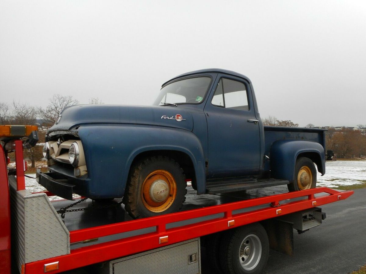 1955 Ford F-1 barn find 100% original truck parked in 1977 94,000 orig mi 1955 Ford Other Pickups