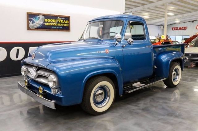 1955 Ford F-100 312 3 speed vintage air WWW radials older SoCal bu - photo 4