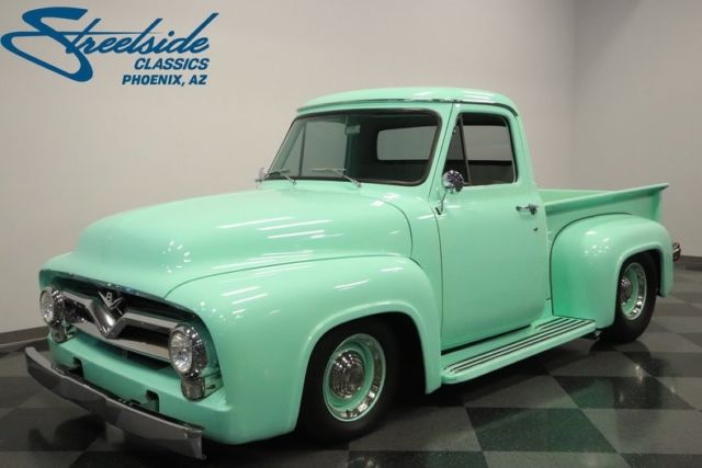 1955 Ford F-100 53881 Miles Seafoam Green Pickup Truck 350 V8 3 Speed Automatic 1955 Ford F-100 --