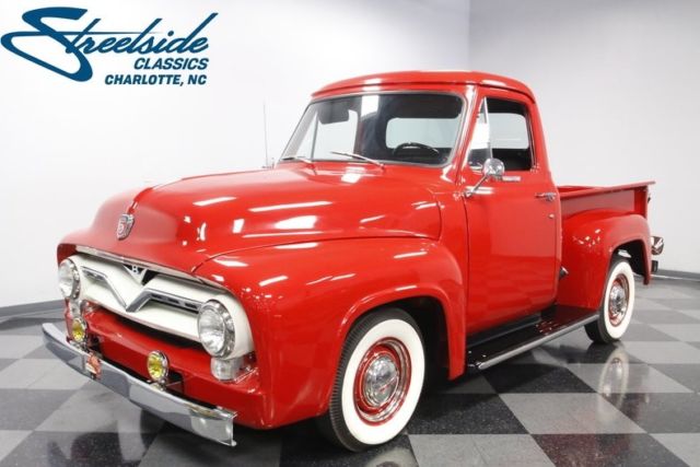1955 Ford F-100 87313 Miles Red Pickup Truck 239 V8 3 Speed Manual 1955 Ford F-100 --