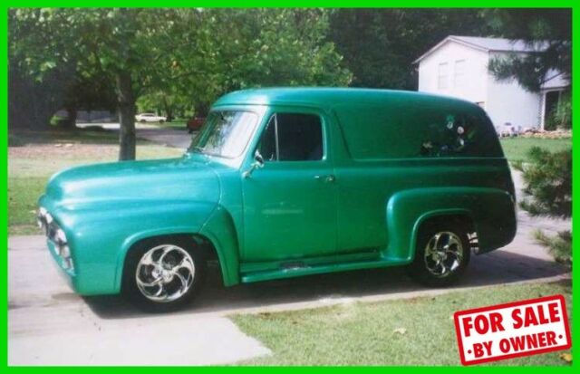 1955 Ford F-100 Panel Truck 3-Door 8-Cylinder 3-Speed Custom Unique OK c84304 1955 Ford F-100 1955 Ford F-100 Panel Truck