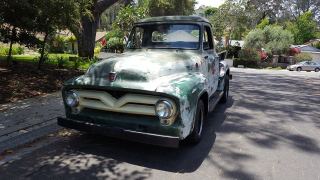 1955 Ford F-100 Short Bed 351 Ford V8 Auto Great Patina Classic Hot Rod Rat Rod 1955 Ford F-100 Custom