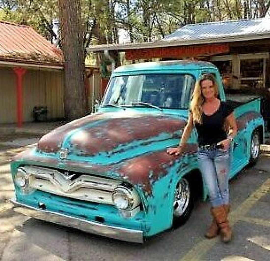 1955 FORD F-100 VINTAGE TRUCK RESTOMOD HOTROD STREETROD RATROD FRAME OFF 1955 Ford F-100 Low