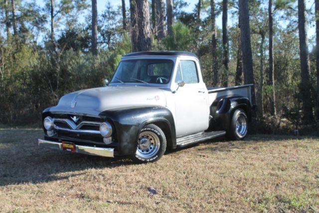 1955 Ford F100 0 Black & Silver 390 V8 1955 Ford F-100 --