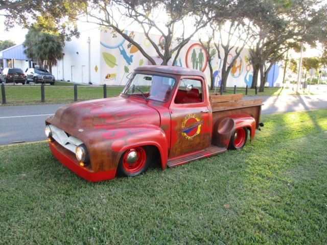 1955 FORD F100 PATINA LATE MODEL FRAME V8 VORTEC FUEL INJECTED MOTOR MAKE OFFER 1955 Ford F-100