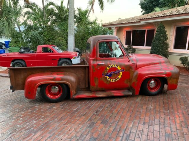 1955 FORD F100 PATINA LATE MODEL FRAME V8 VORTEC FUEL INJECTED MOTOR TRADE? 1955 Ford F-100