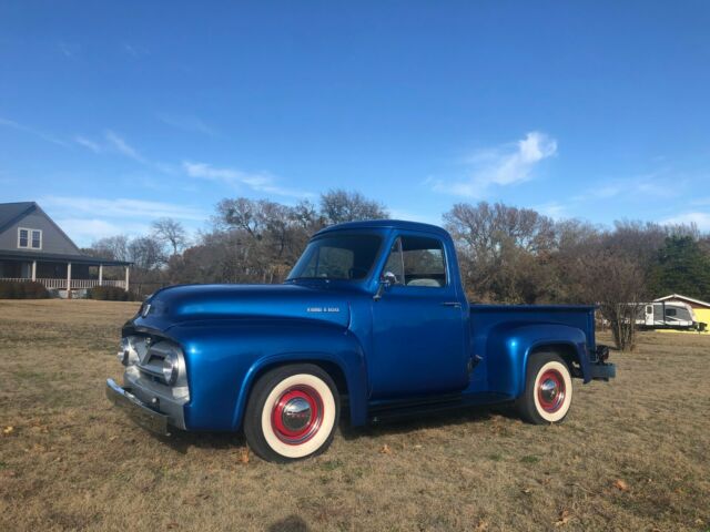 1955 FORD F100 RESTORED NEW MOTOR PAINT CLEAN CHEAP 302 AUTO RUNS OUT GREAT 1955 Ford F-100 Custom Cab