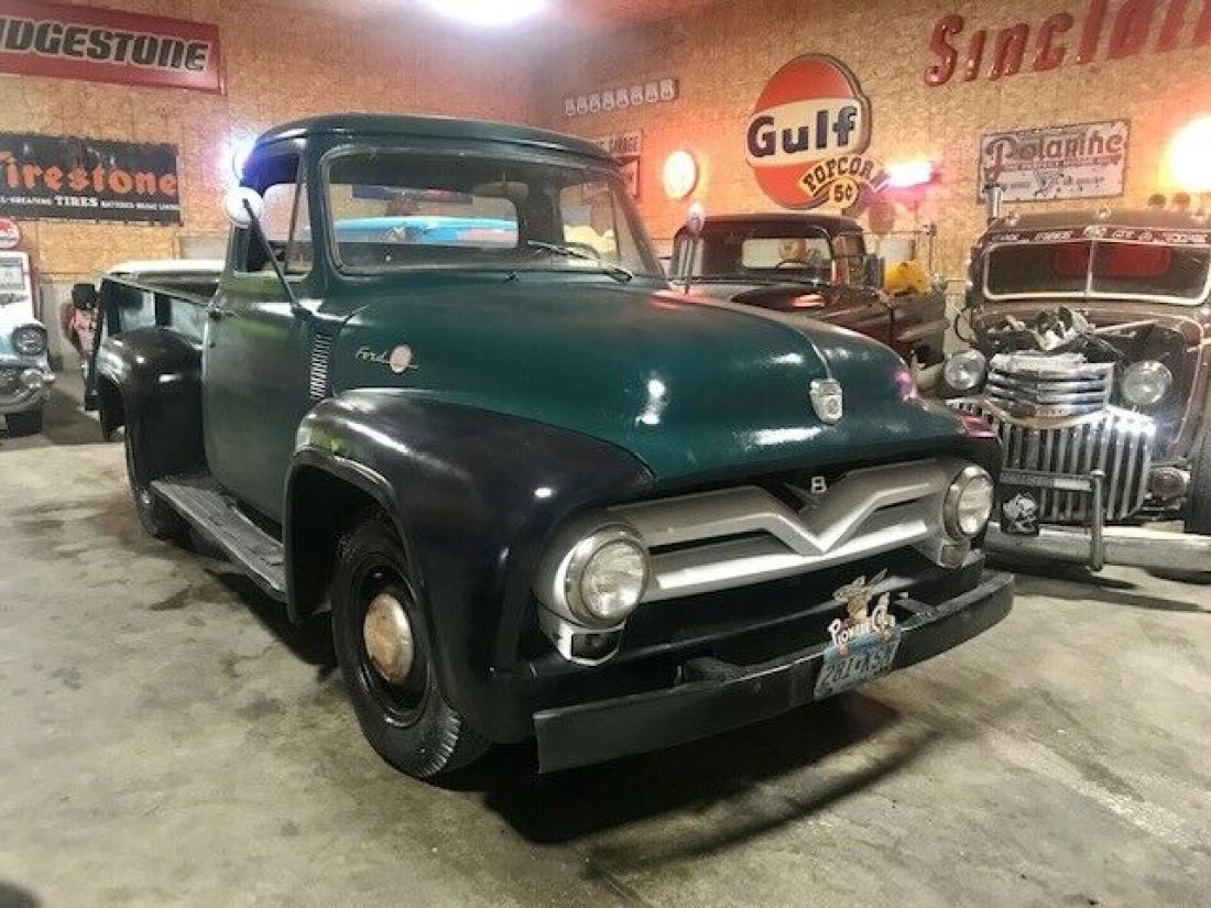 1955 Ford F2 pick up truck V8 Runs Drives with VIDEO! f 250 f1 1956 1957 1952 1955 Ford F-100 NO RESERVE F2 pick up truck Rides Drives