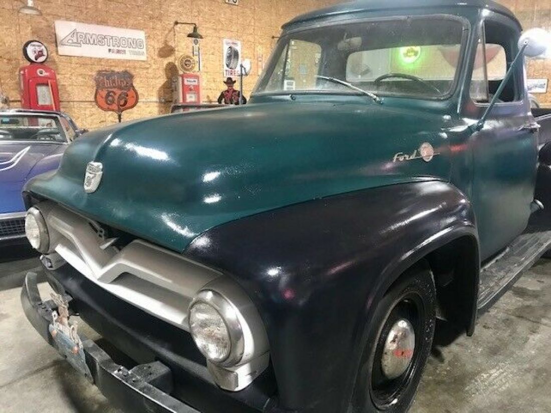 1955 Ford F-100 NO RESERVE F2 pick up truck Rides Drives - photo 11