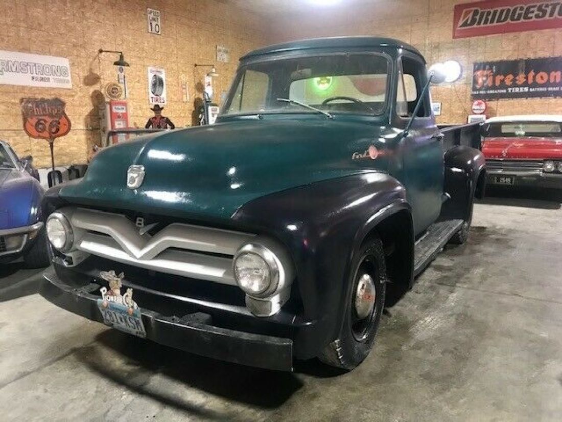 1955 Ford F-100 NO RESERVE F2 pick up truck Rides Drives - photo 6