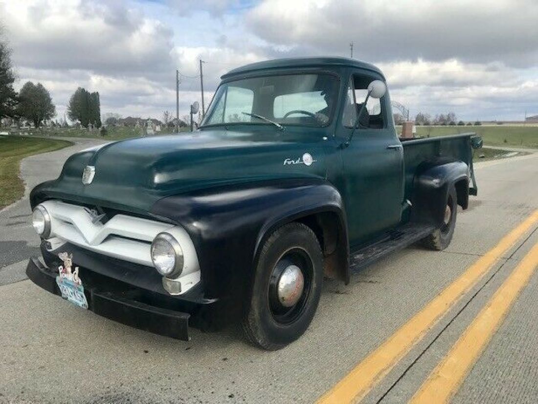 1955 Ford F-100 NO RESERVE F2 pick up truck Rides Drives - photo 8