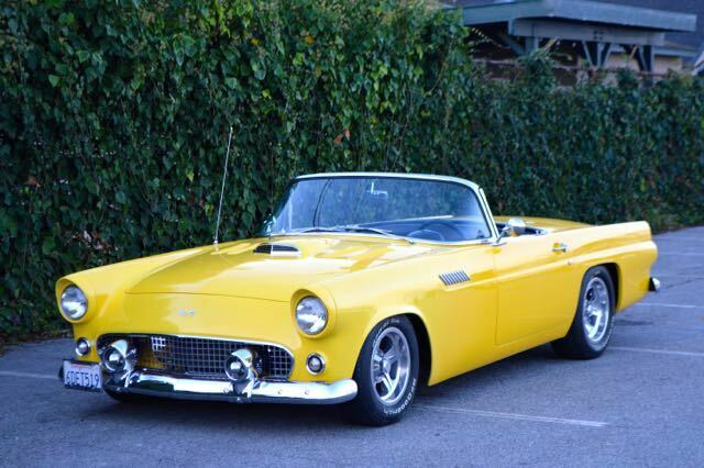 1955 Ford T-bird frame off restoration with 428 Cobra Jet engine and upgrades AC 1955 Ford Thunderbird frame off restored convertible