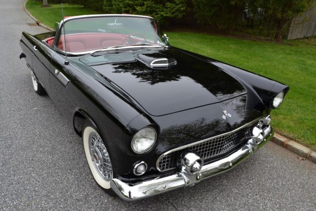 1955 Ford Tbird with complete frame-off restoration by Prestige Thunderbird. 1955 Ford Thunderbird