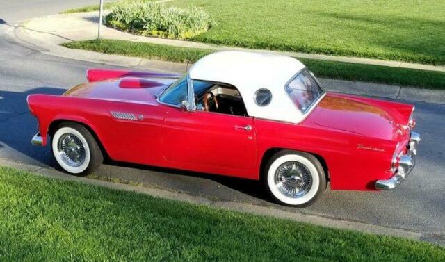 1955 FORD THUNDERBIRD 5 Speed 2,550 Actual Miles 2550 Miles Red Convertible 292 1955 Ford Thunderbird 5 Speed 2,550 Actual Miles
