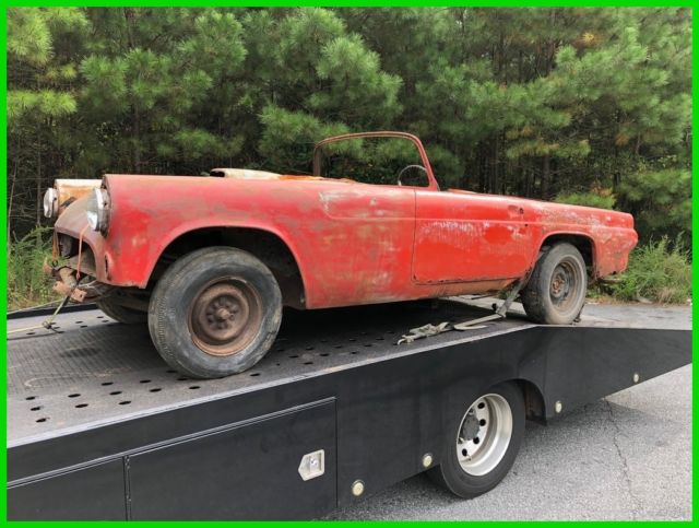 1955 FORD THUNDERBIRD- BASKET CASE- HOT ROD-RESTORATION-STREET ROD-PROJECT-PARTS 1955 Ford Thunderbird