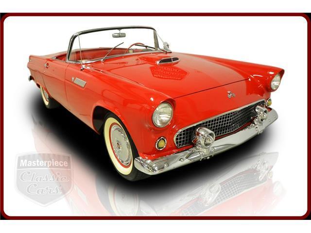 1955 Ford Thunderbird Convertible 38718 Miles Torch Red 292ci V8 Automatic 1955 Ford Thunderbird Convertible