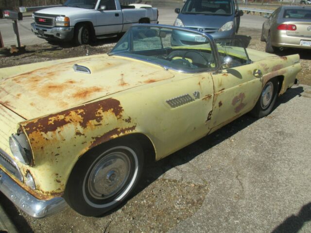 1955 Ford Thunderbird Convertible with removable hardtop, restoration project. 1955 Ford Thunderbird Vinyl