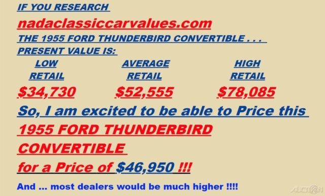 1955 Ford Thunderbird Porthole Hardtop / 6-Volt System / 39K MILES - photo 9