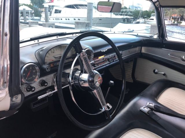 1955 Ford Thunderbird White new black Top Wire Wheels 12V AC - photo 13