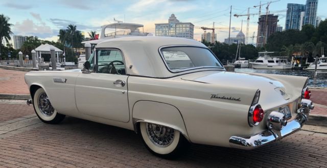 1955 Ford Thunderbird White new black Top Wire Wheels 12V AC - photo 9