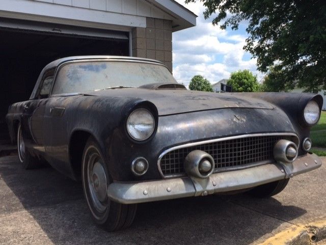 1955 Ford Thunderbird T-Bird Not A Barn Find Very Solid Project Car 1955 Ford Thunderbird