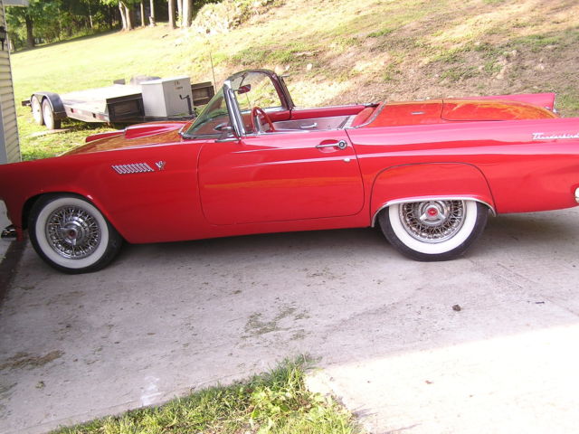 1955 Ford Thunderbird w/both tops 1955 Ford Thunderbird