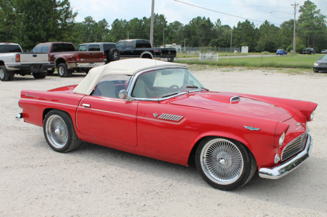 1955 FORD TUNDERBIRD CONVERTIBLE FULLY RESTORED 302 V-8 AUTOMATIC BEAUTIFUL CAR 1955 Ford Thunderbird