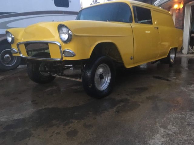 1955 gasser race car come as roller but also comes with 468 4 speed Cal car 1955 Chevrolet Bel Air/150/210 Delivery