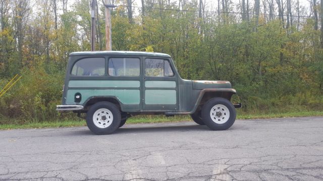1955 JEEP WILLYS 4X4 WAGON HOT ROD RAT ROD V8 OVERDRIVE CALIFORNIA PATINA 1955 Willys Station Wagon