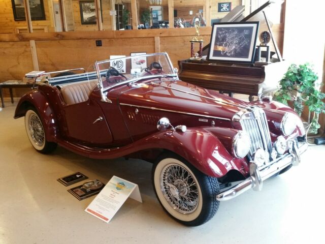 1955 MG TF 1500 Cabriolet Autumn Red w/Tan Interior Completed Restoration 1955 MG T-Series 1500 Cabriolet