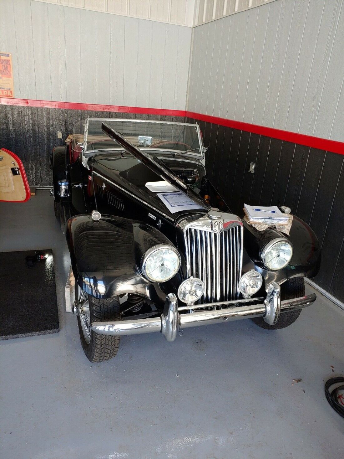 1955 MG TF Black RWD Manual Red 1955 MG TF Red